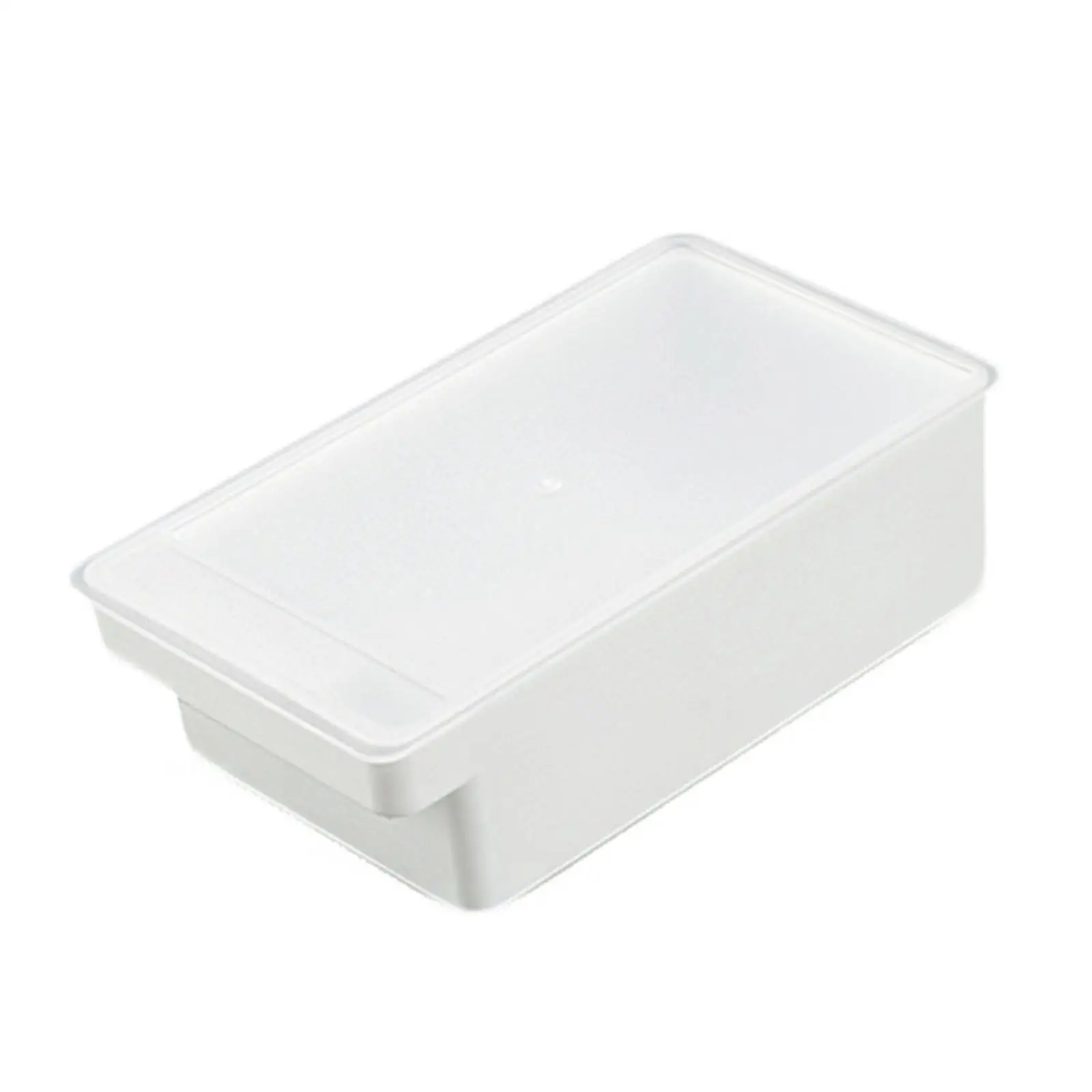Butter Cutting Storage Box Butter Keeper with Cover White for Refrigerator