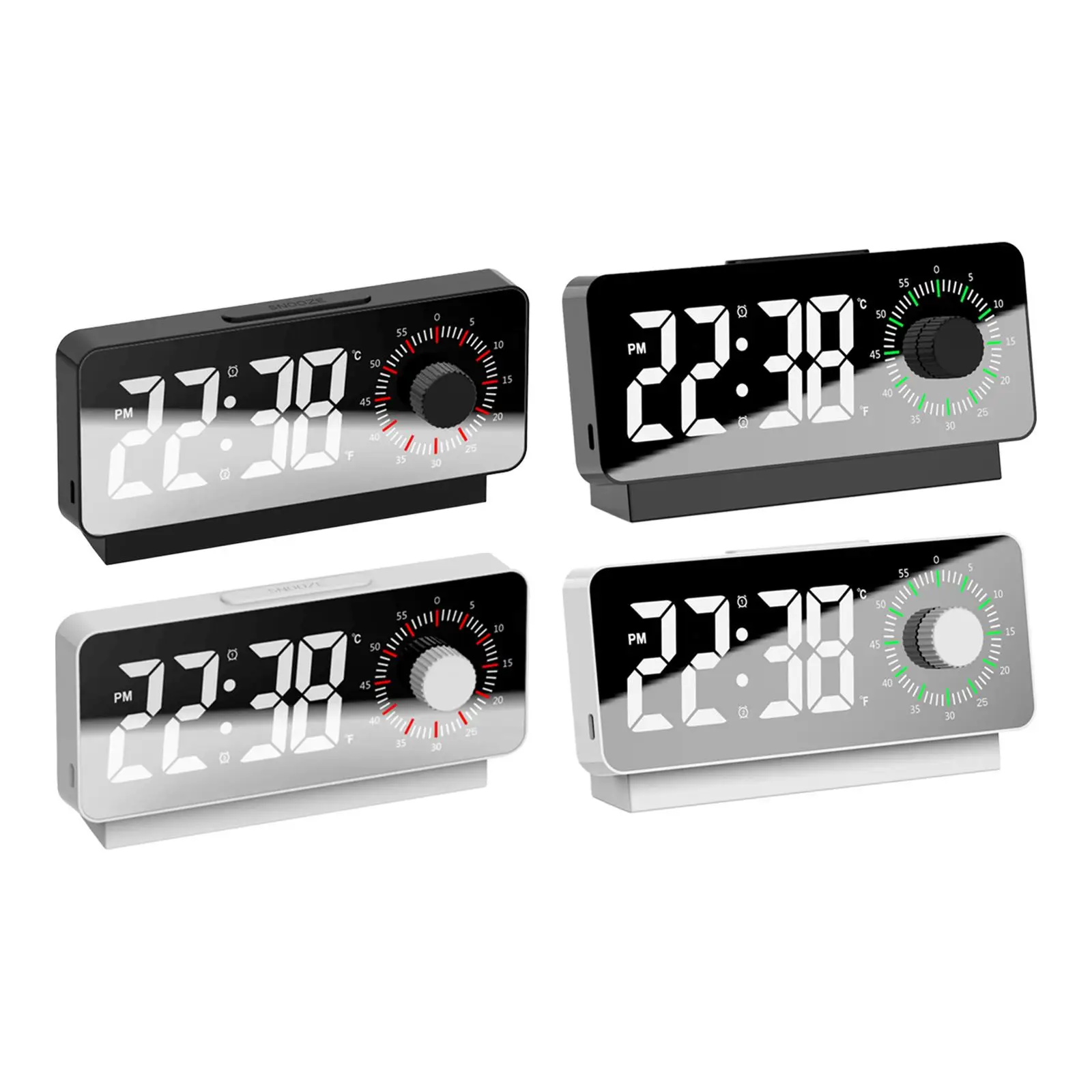 Digital Alarm Clock Modern Large Display LED Clock for Bedroom