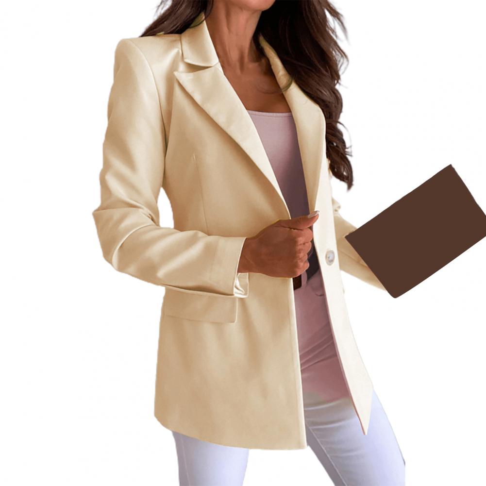 veste de bureau pour couleur bouton col manches automne