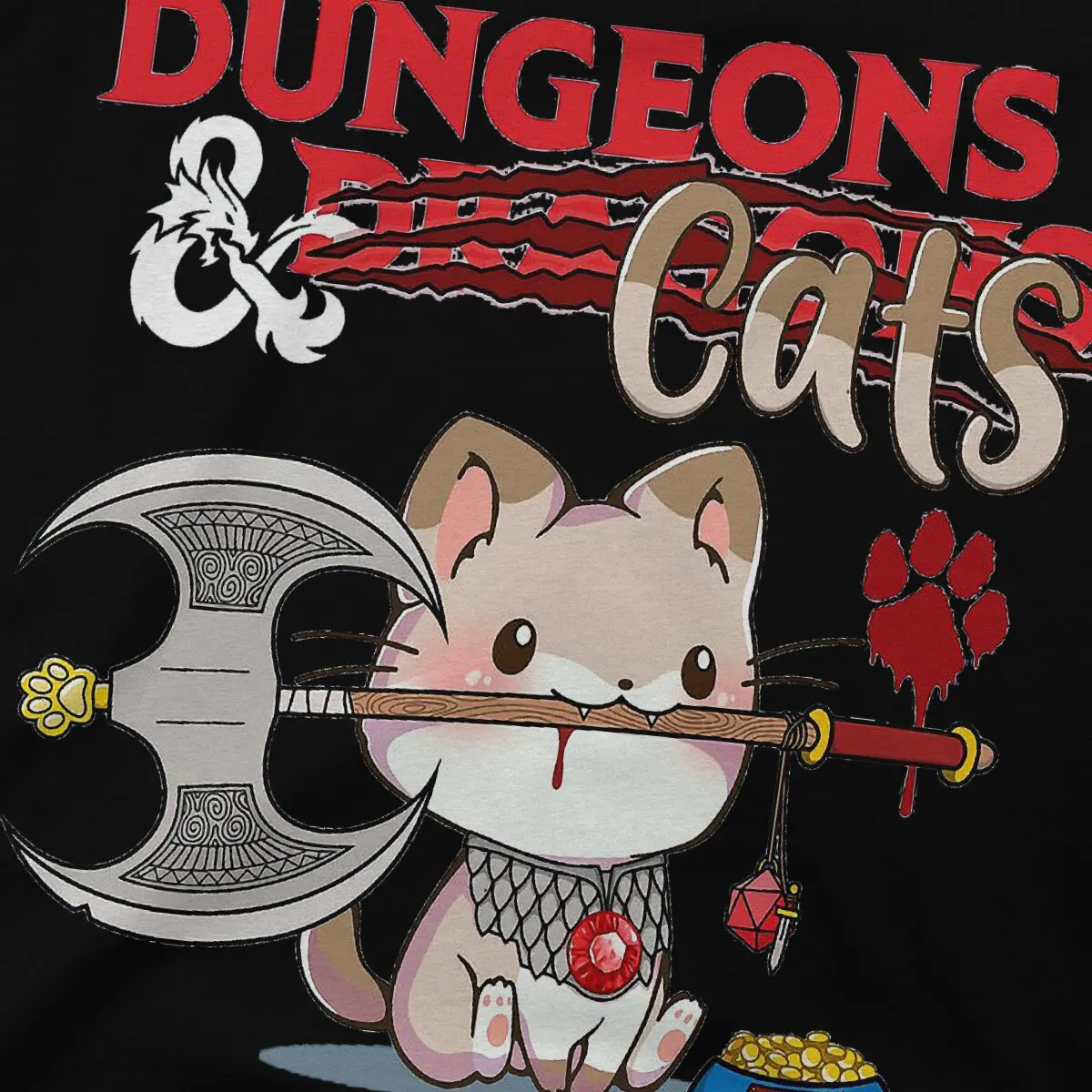 Dungeons Dnd Shirt | Tshirt Men Dungeons | Dungeons Cats | Dnd Cat