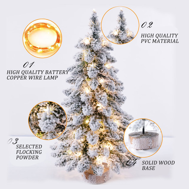 Nuova lampada da tavolo per atmosfera natalizia lampada per albero di  natale luce notturna ricaricabile LED regalo creativo lampade pieghevoli  per libri - AliExpress