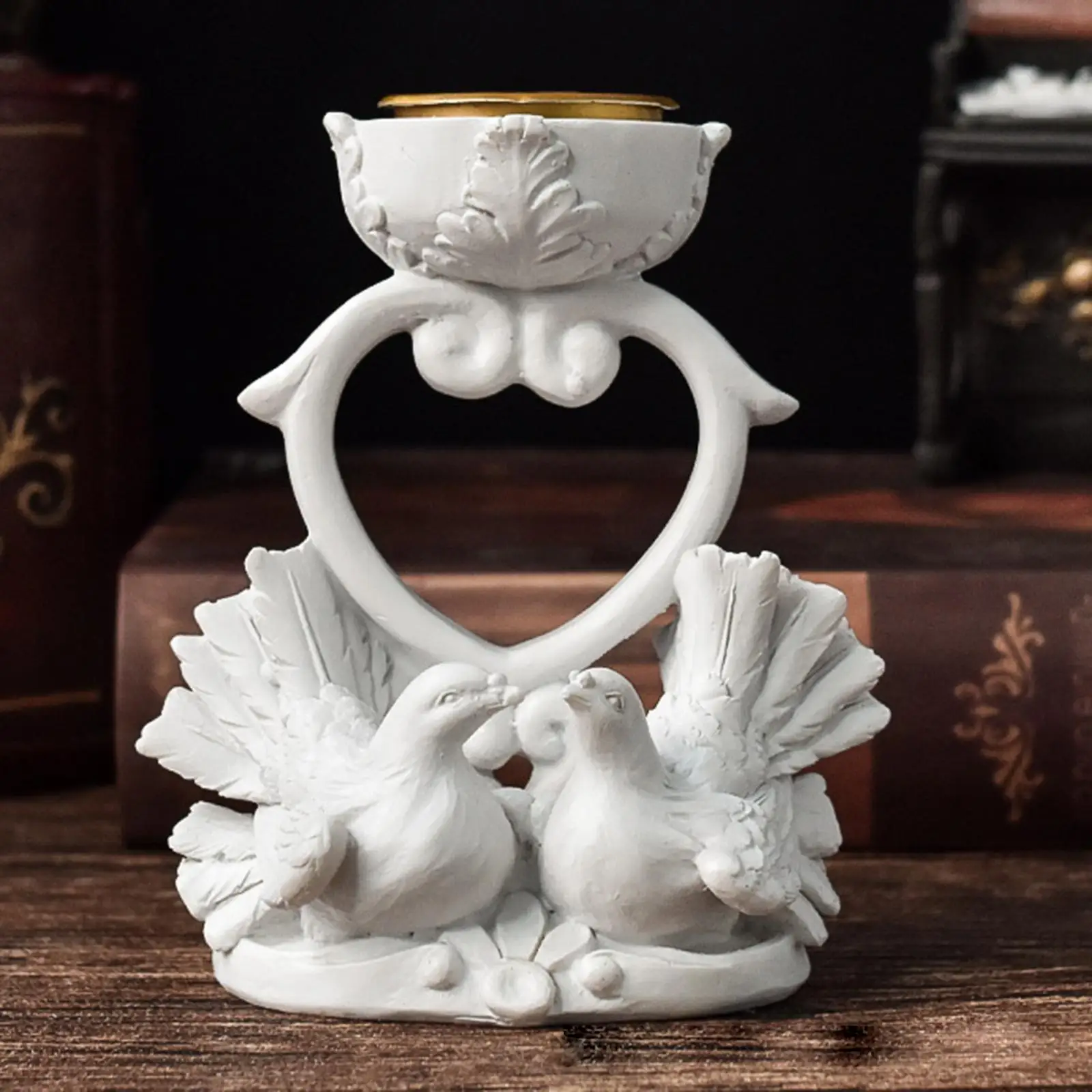 Bird Sculpture Candlestick Tea Light Holders Candelabra Pillar Candle Stand Candle Holder Decor for Living Room Bedroom Party