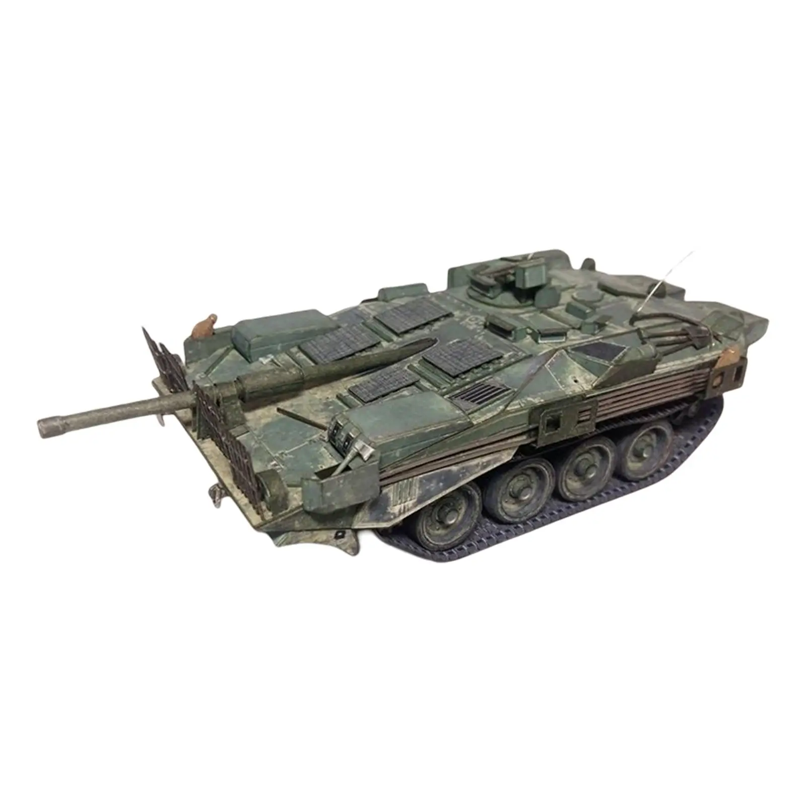 1/35 Tank Model Ornament Tabletop Decor DIY Assemble Toy for Birthday Gifts