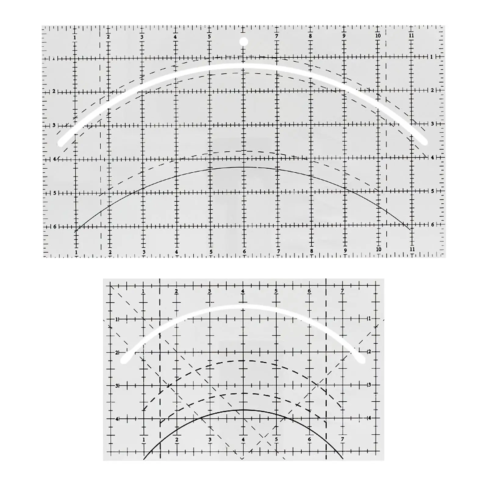 Square Quilting Acrylic Template Fabric Cutting Rulers Quilt Templates Quilters Ruler for Household Machine Embroidery Hobbyists