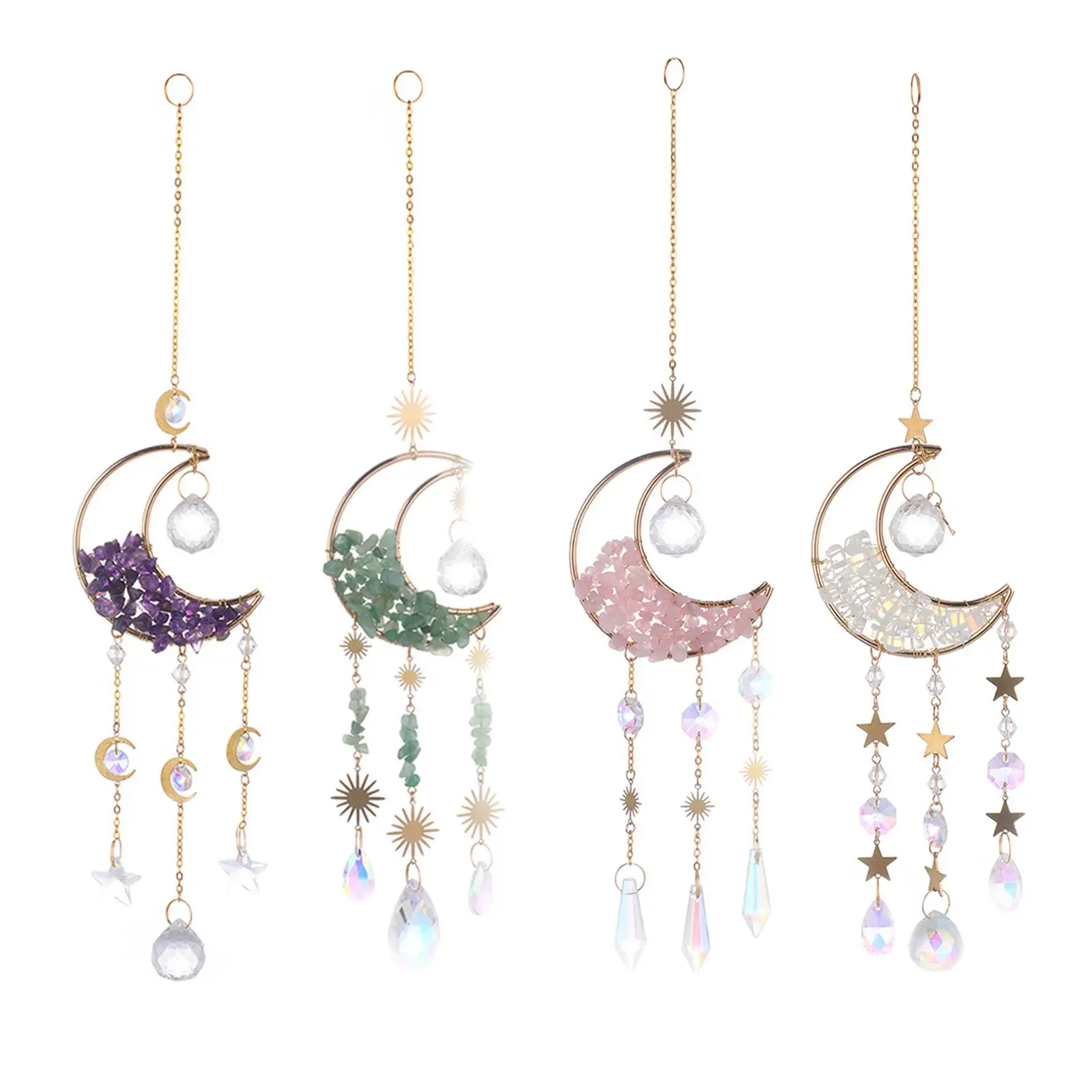 Moon Wind Chime Wall Decor Aesthetic Moon Pendant