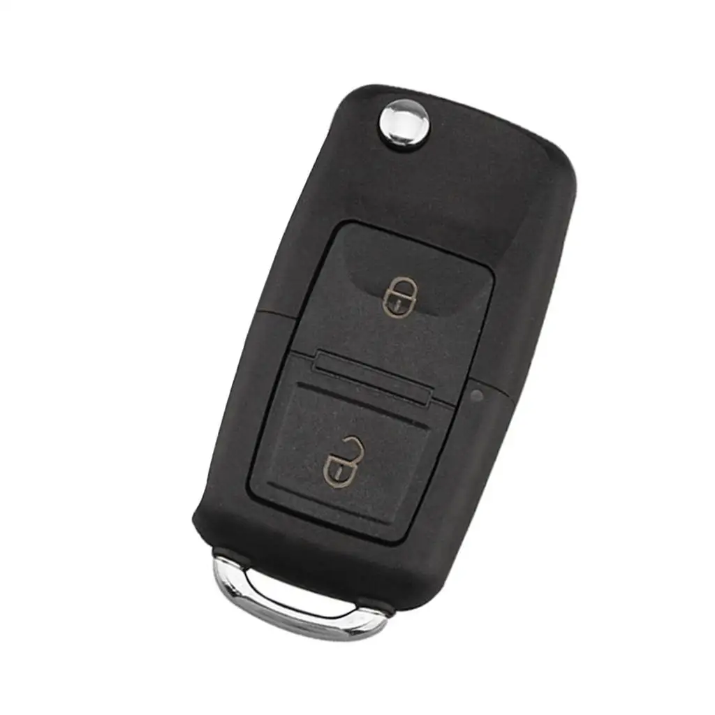 2 Button Smart Remote Key Fob 433Mhz ID48 Chip With Rubber Pad for