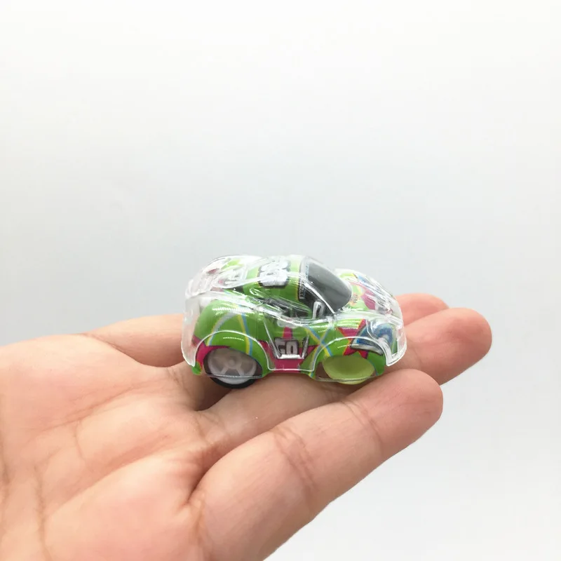 hot wheels cars 10Pcs Double Deck Transparent Graffiti Pull Back Mini Cars Toys Funny Cartoon Vehicle Model Baby Kids Educational Birthday Gifts monster truck toys