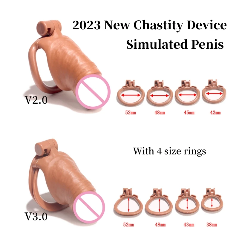 New Male Chastity Cage Anti-Cheating Chastity Device Hollow Breathable  Ventilate