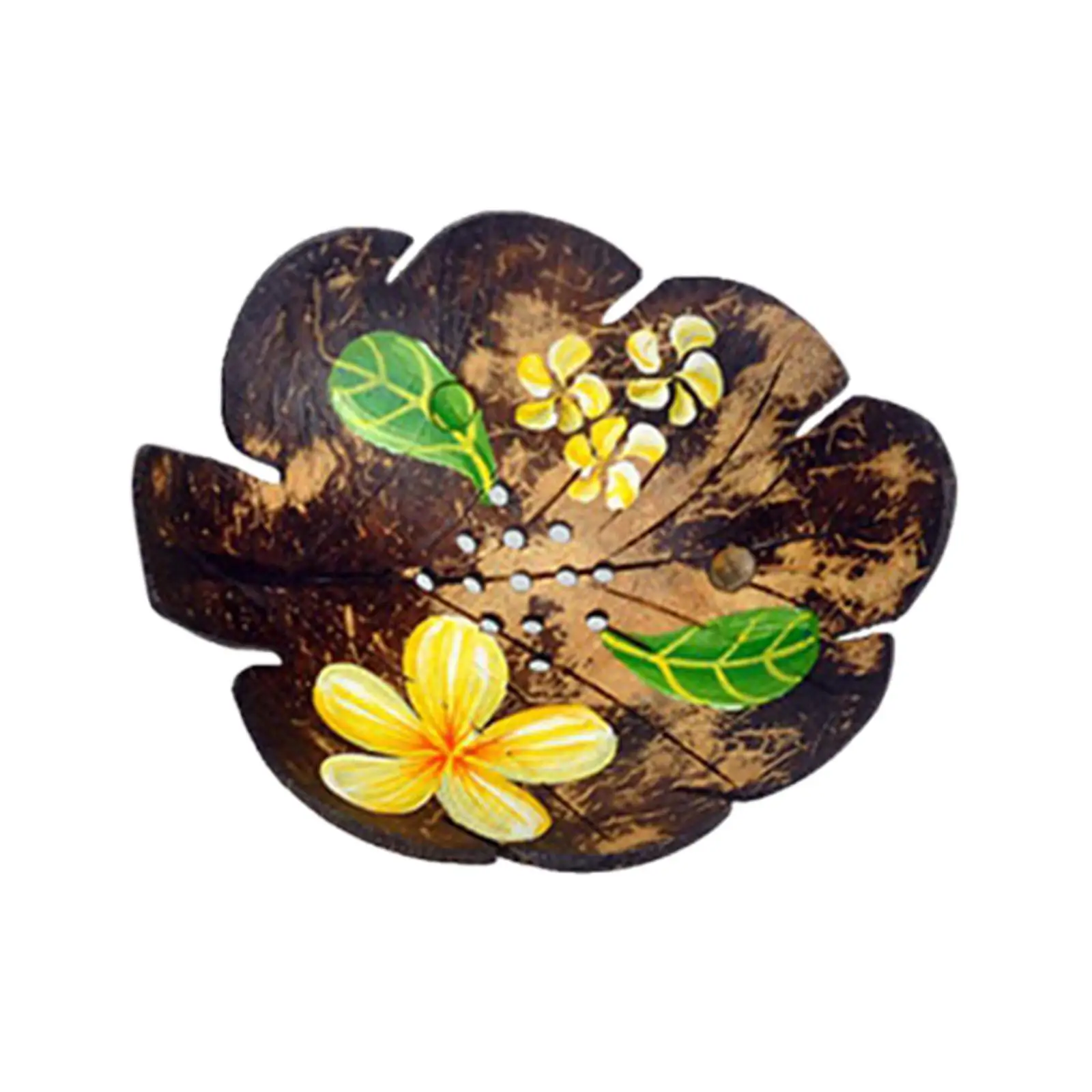 Coconut Shell Soap Dish Novelty Jewelry Holder Soap Storage Holder for Household Hotel Home Bathroom Countertop