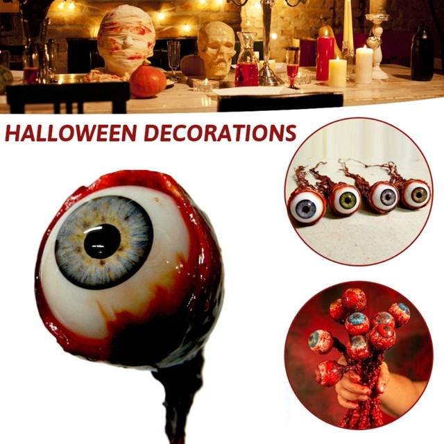 Halloween - olho com sons assustadores, olho que brilha no escuro casa  assombrada decoração suporte assustador, um olho animado realista para  ambientes internos genéricos