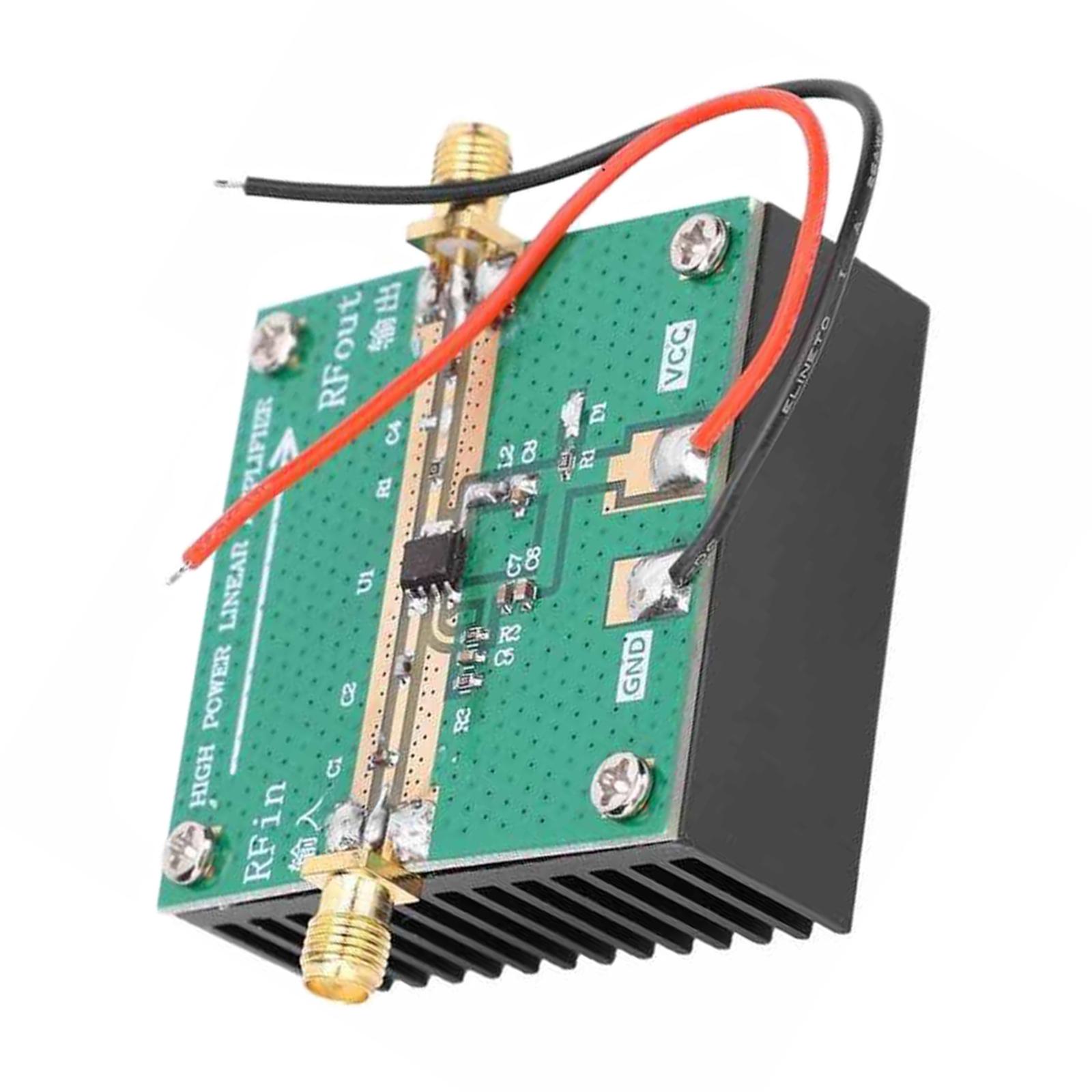RF Power Amplifier with Heat Sink Operating Frequency 400-2700MHz 1W 2.4GHz RF2126 RF Logarithmic Detector for FM Ham Radio