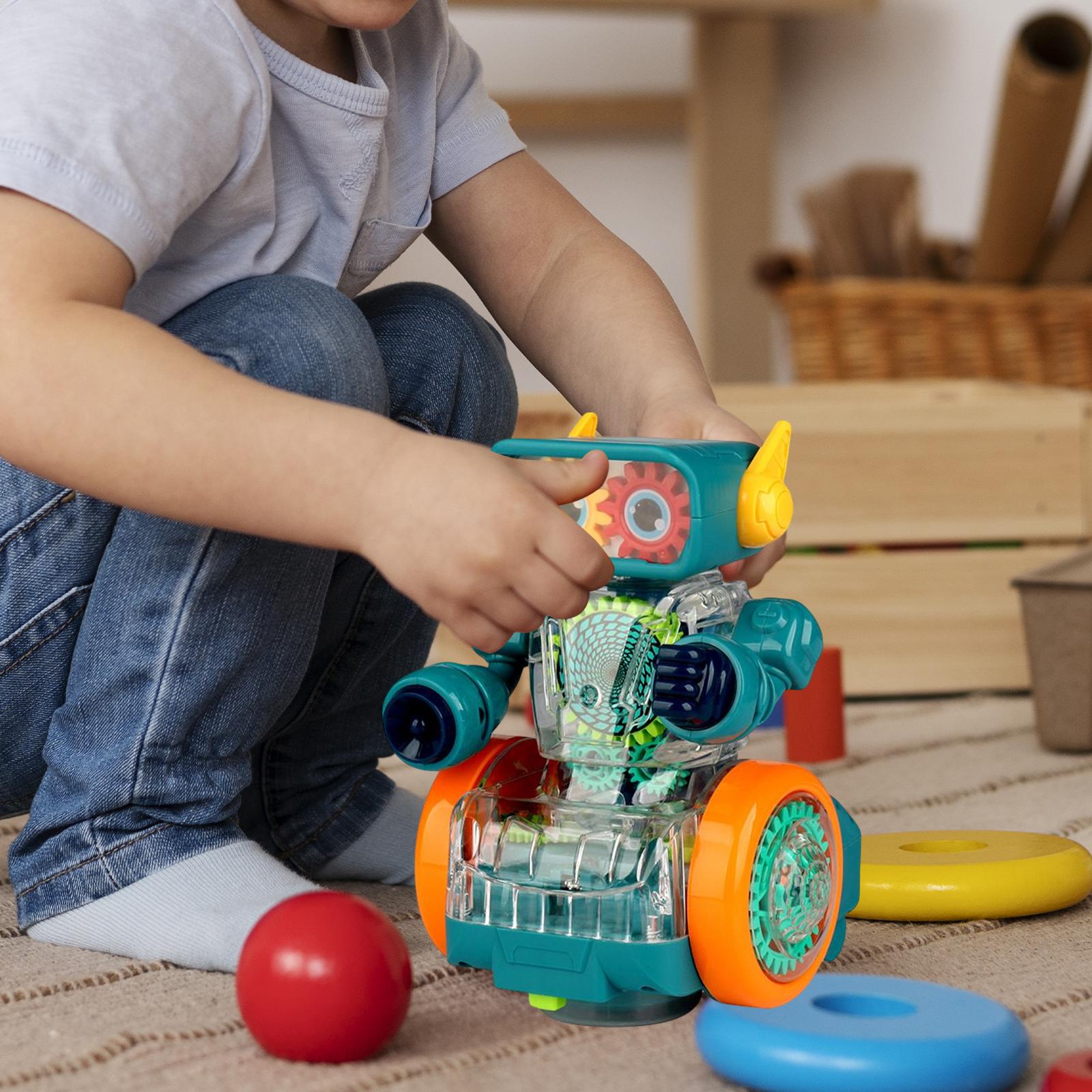 Mechanical Gear Robot Toy Interactive Toys Fine Motor Skills for Toddlers