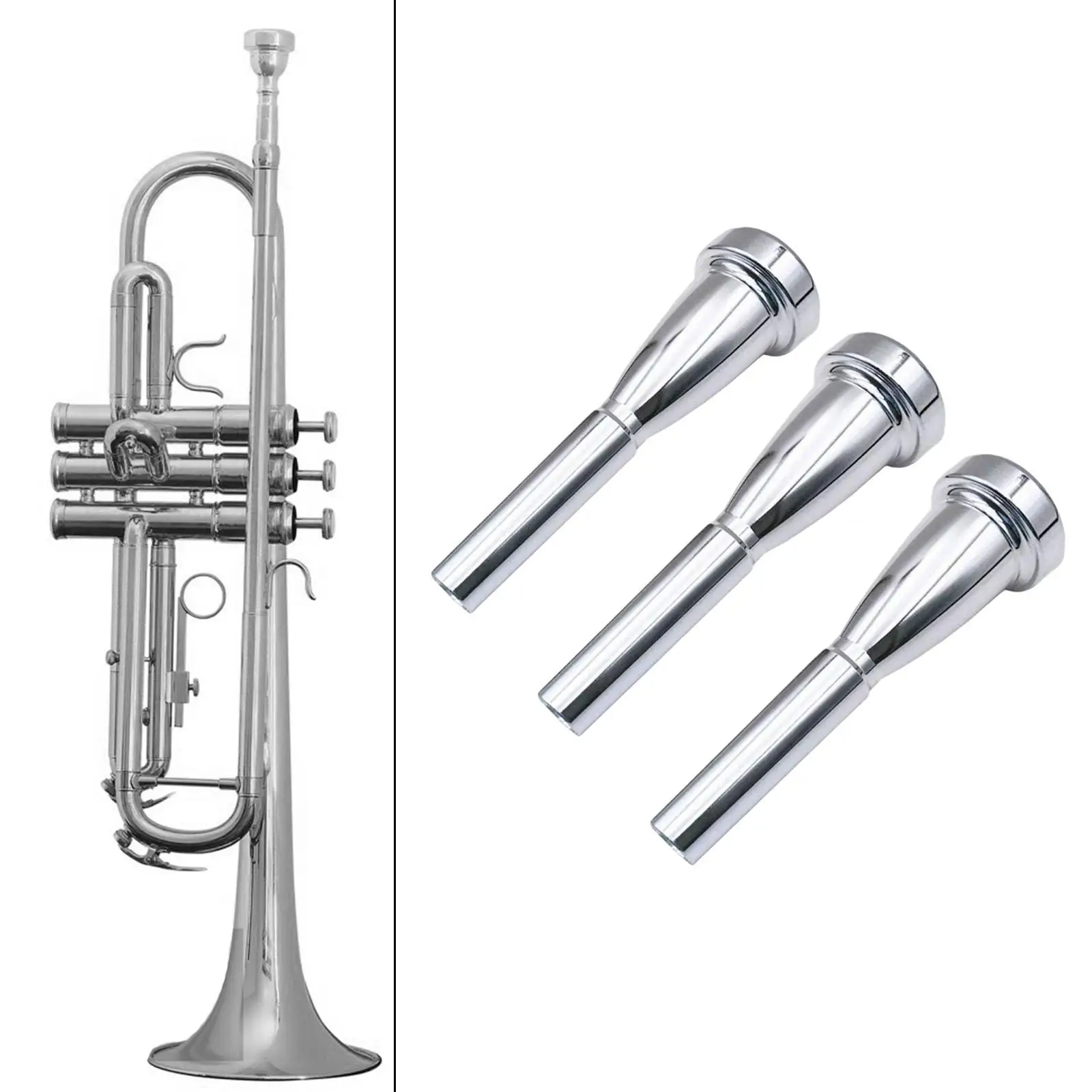3Pcs Trumpet Mouthpiece Trumpet Parts Professional Players