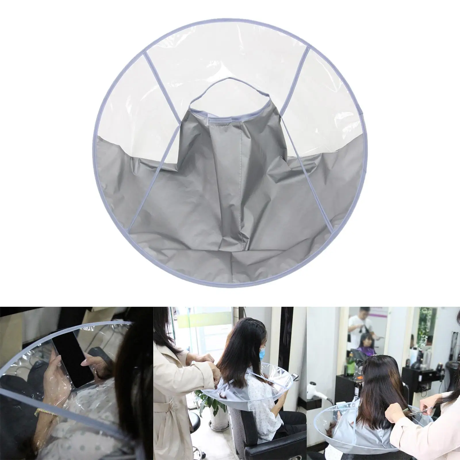 Barber Styling Cape Hairdressing Salon Waterproof Hair Styling Accessory SPA Haircut Bib for Hair Cutting Home Barber Adult