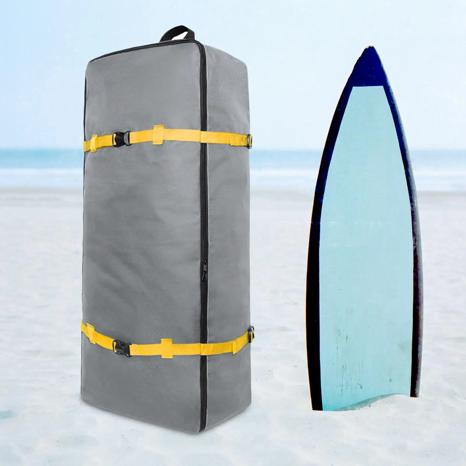 Land Surfboard Bag Waterproof Thick Rucksack with Zipper Paddleboard Backpack for Outdoor Kayaking Longboard Shortboard Adults