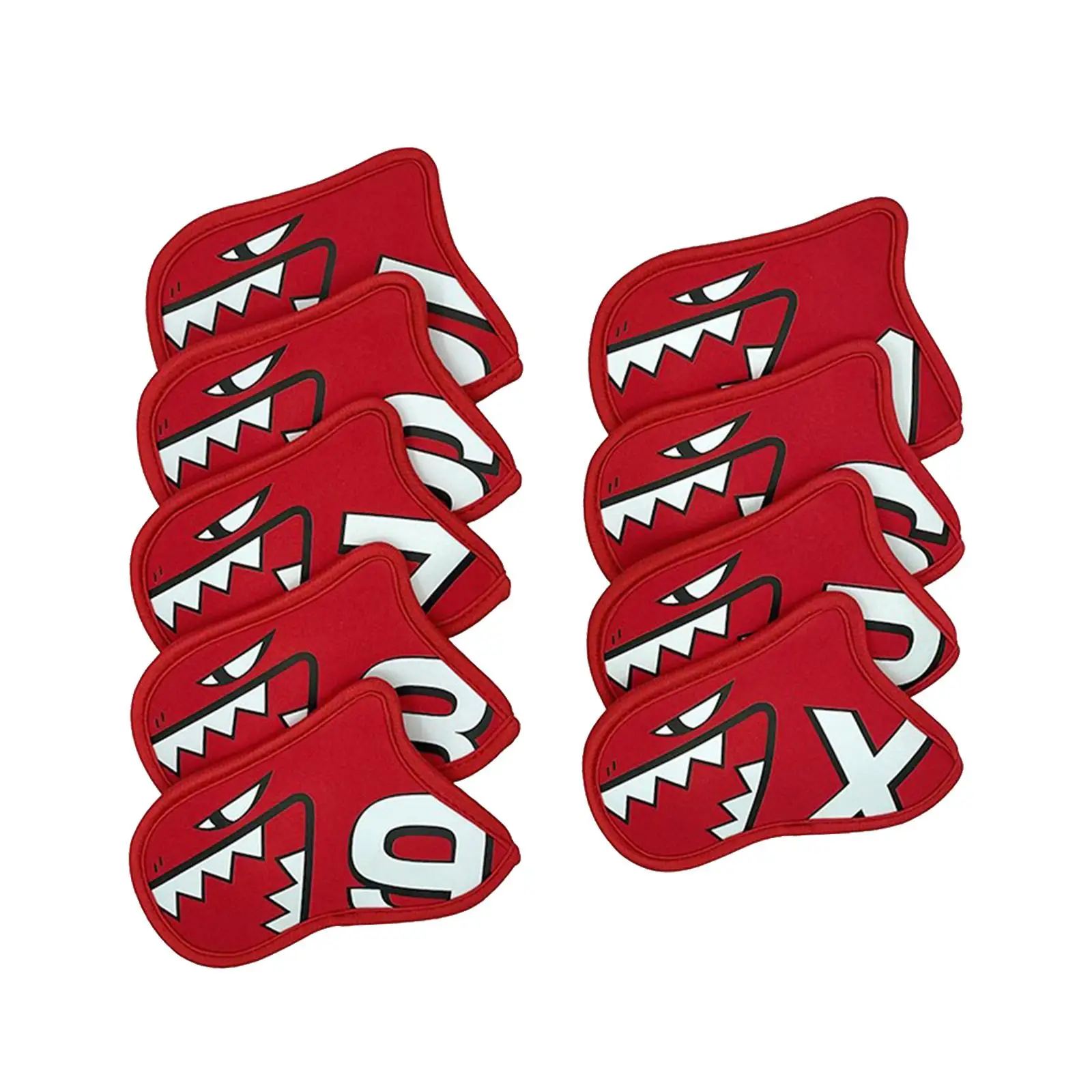 9x Golf Club Head Covers Gift Wrap Socks Water Resistant Golf Iron Covers Set for Beginners Player Practice Club Display Golfer