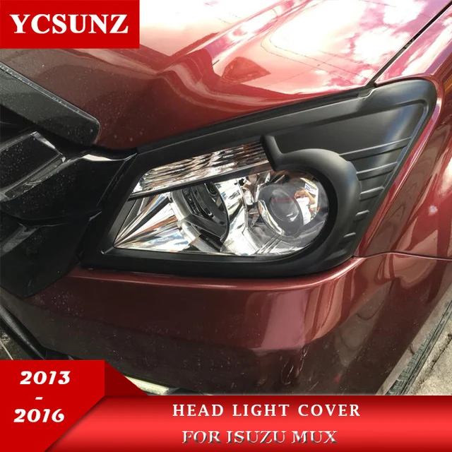 ABS Head Light Cover Trim For Isuzu Mu-X Mux 2013 2014 2015 2016