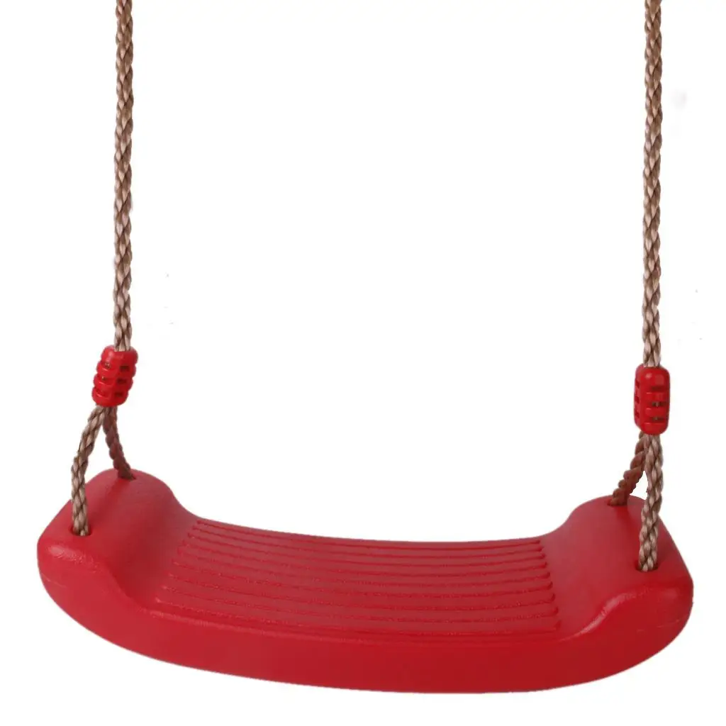Playground Hanging Swing Seat Set Replacement for Kids Activity Toys Red