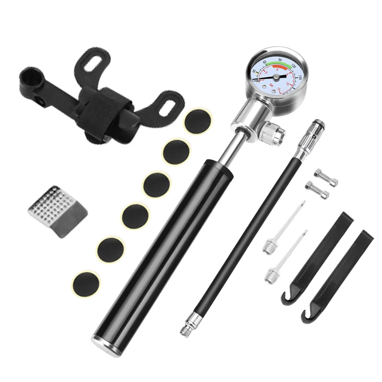 Portabale Bicycle Pump Inflator Pump Bicycle Accessories for Football Balls,