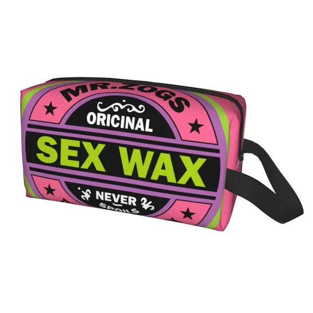 Mr Zogs Surfing Sex Wax Makeup Bag for Women Travel Cosmetic  