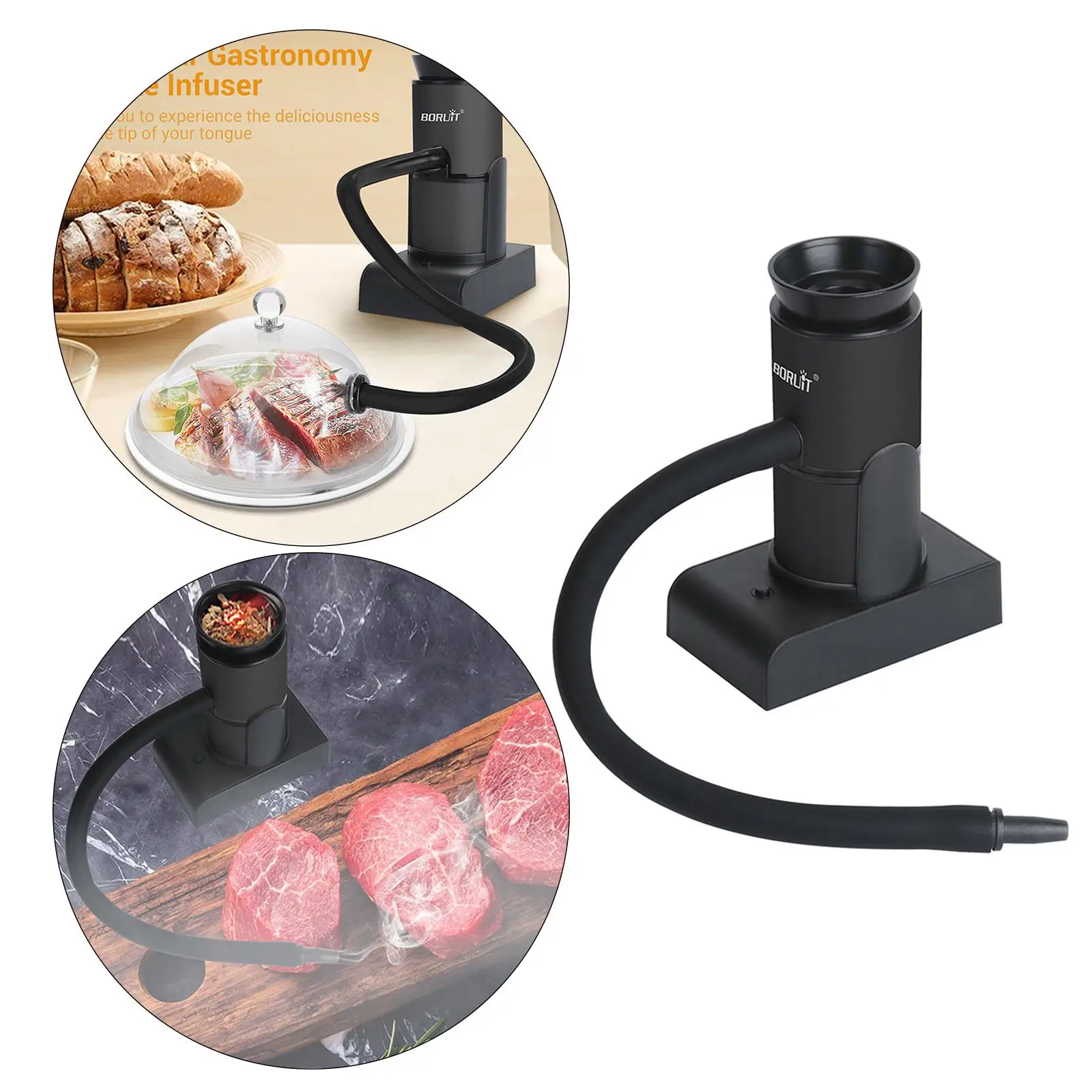 Portable Food Smoker Handheld Smoking Smoke Infuser for Cocktail Food Drinks