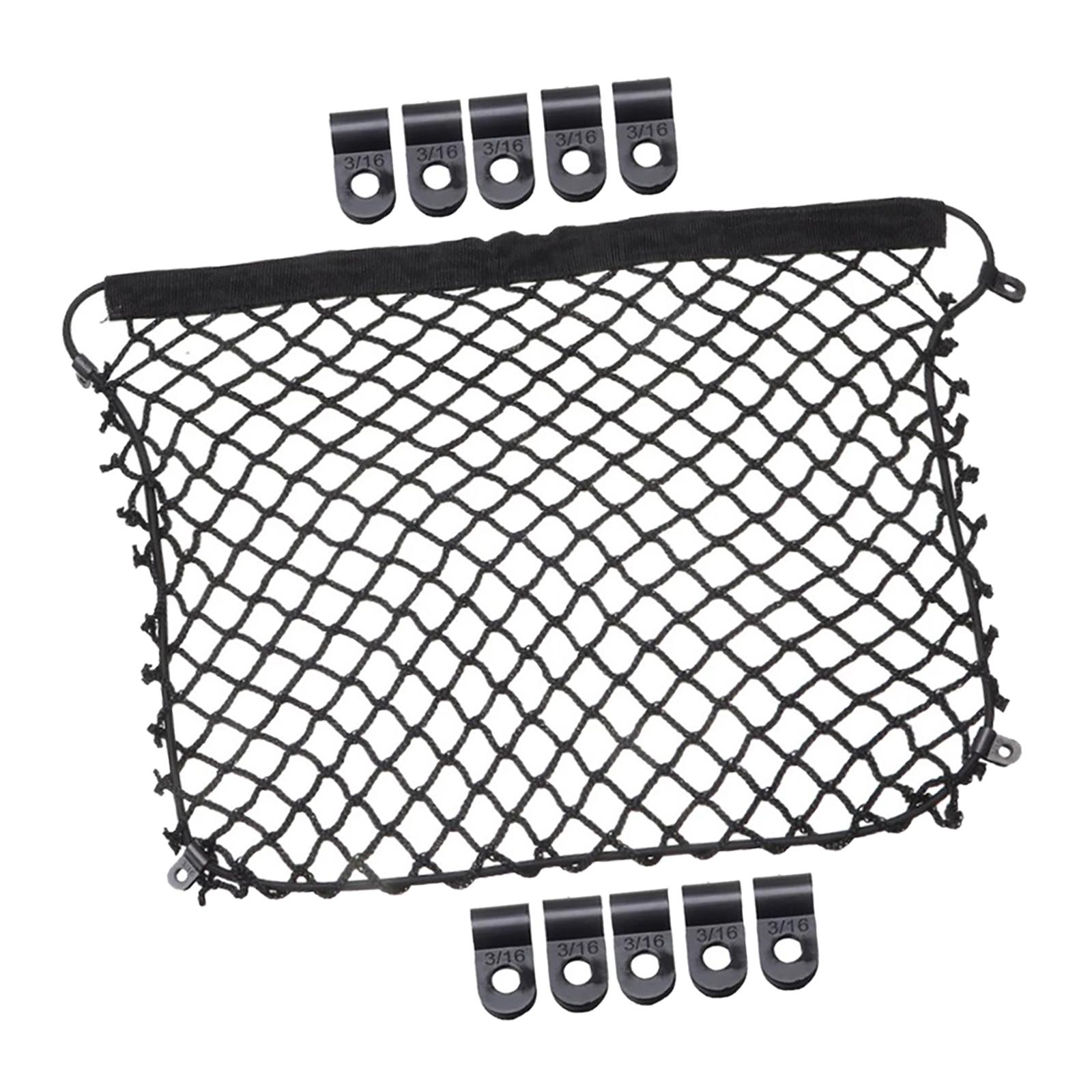 Motorbike Cargo Net with 10 Fixing Clips Lid Mesh for F 800 GS