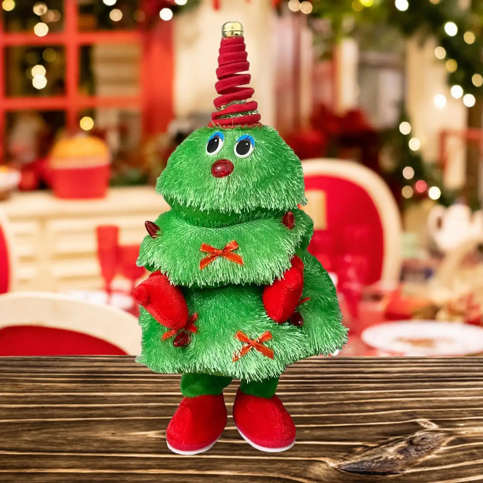 Christmas Electric Plush Plush Doll Toys for Decor Birthday Gift Restaurant