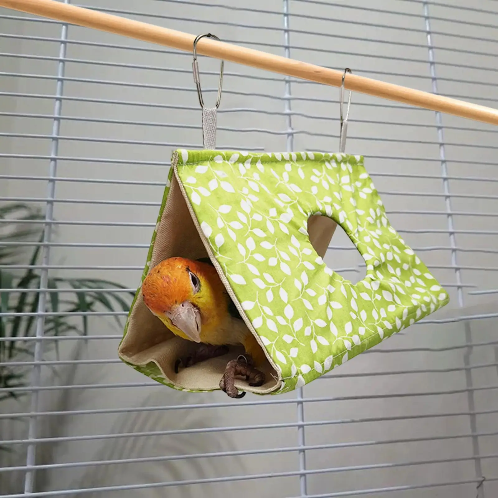 Bird House Nest, Durable Shed Hut Finch Cage Cave, Birds Summer Sleeping Bed, Hanging Hammock for Cockatiels Lovebird