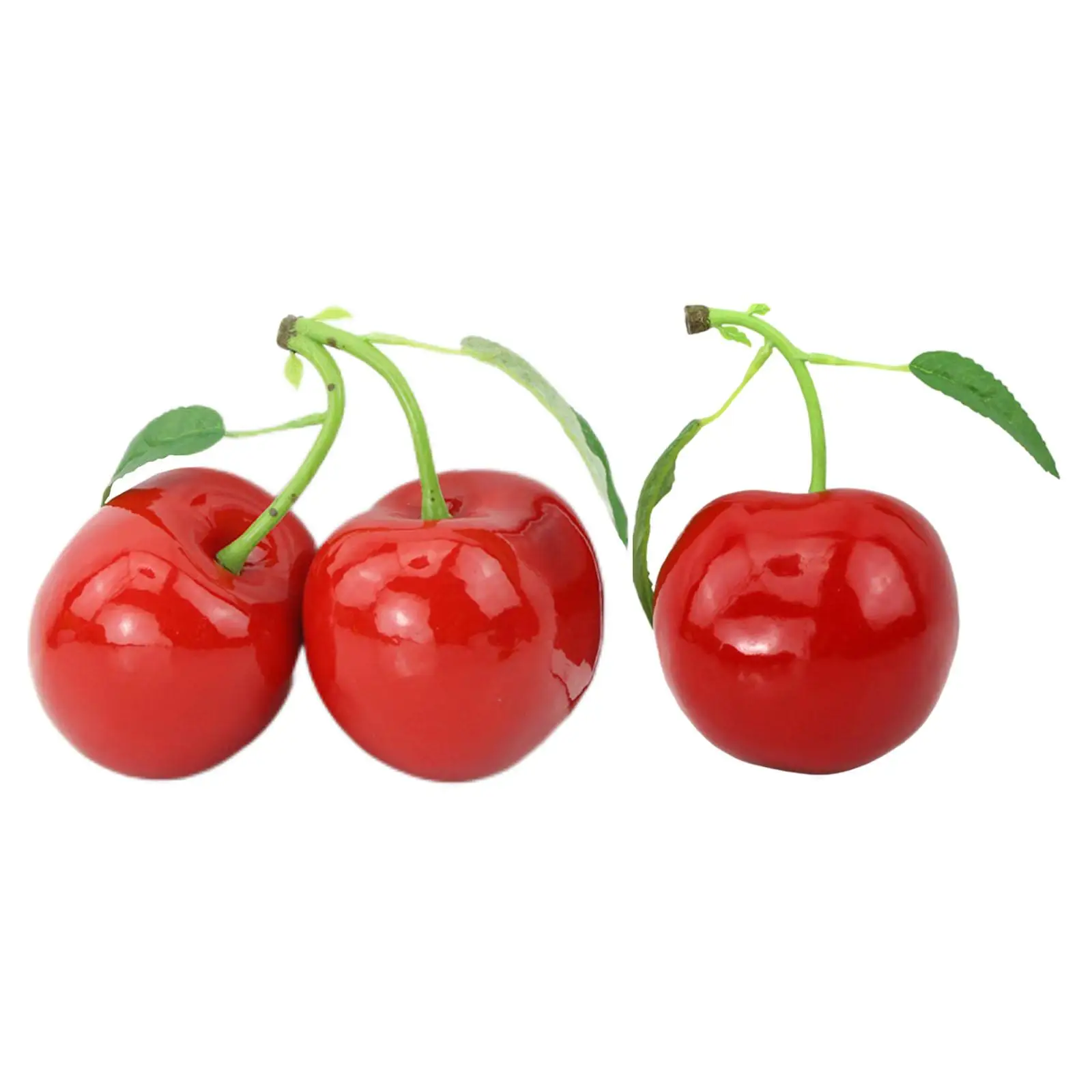 Fake Cherry Tabletop Centerpiece Wedding Lifelike Ornament for Home Kitchen