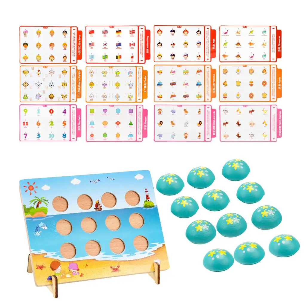 Memory Matching Game With 10 Sheets Memory Matching Cards Educational Toys