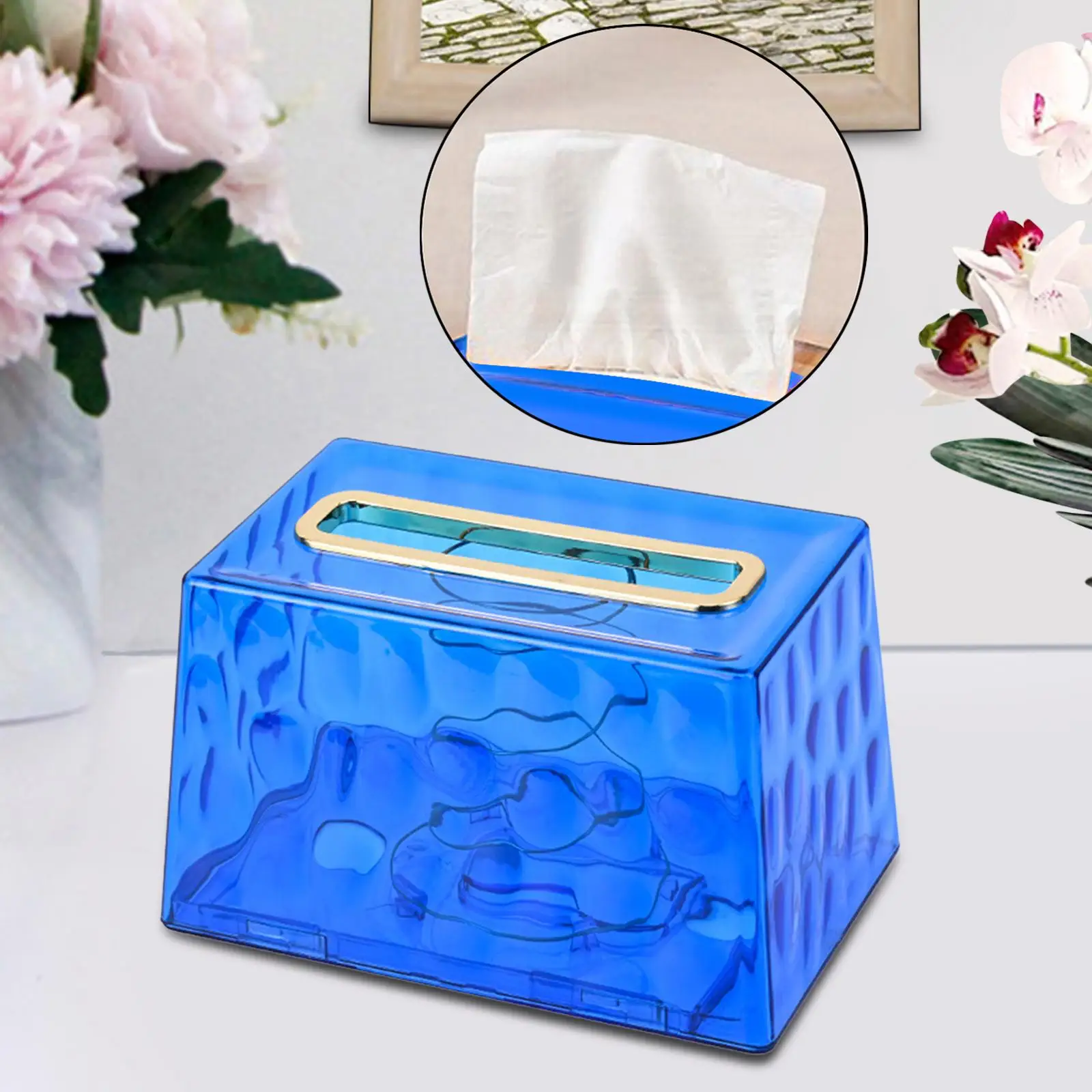 Household Tissue Box Holder Tissue case Facial Napkins for Desk Bedrooms Office