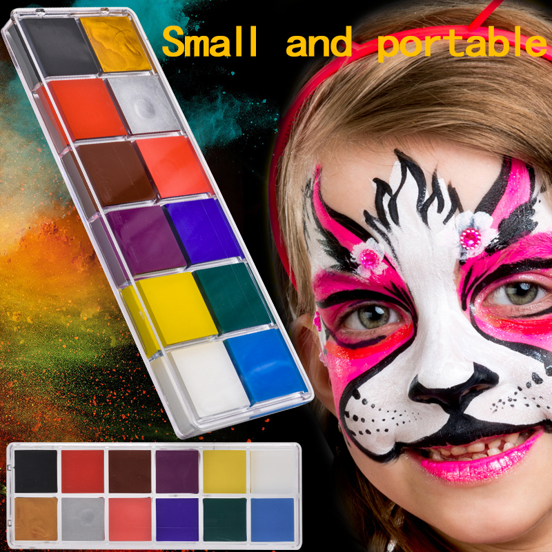 Best of 12 Color Body Face Paint Wholesale Make Up Flash Tattoo Festival Painting Play Clown Halloween Makeup Face Paint Kids Toys Tool Reviews & Tips