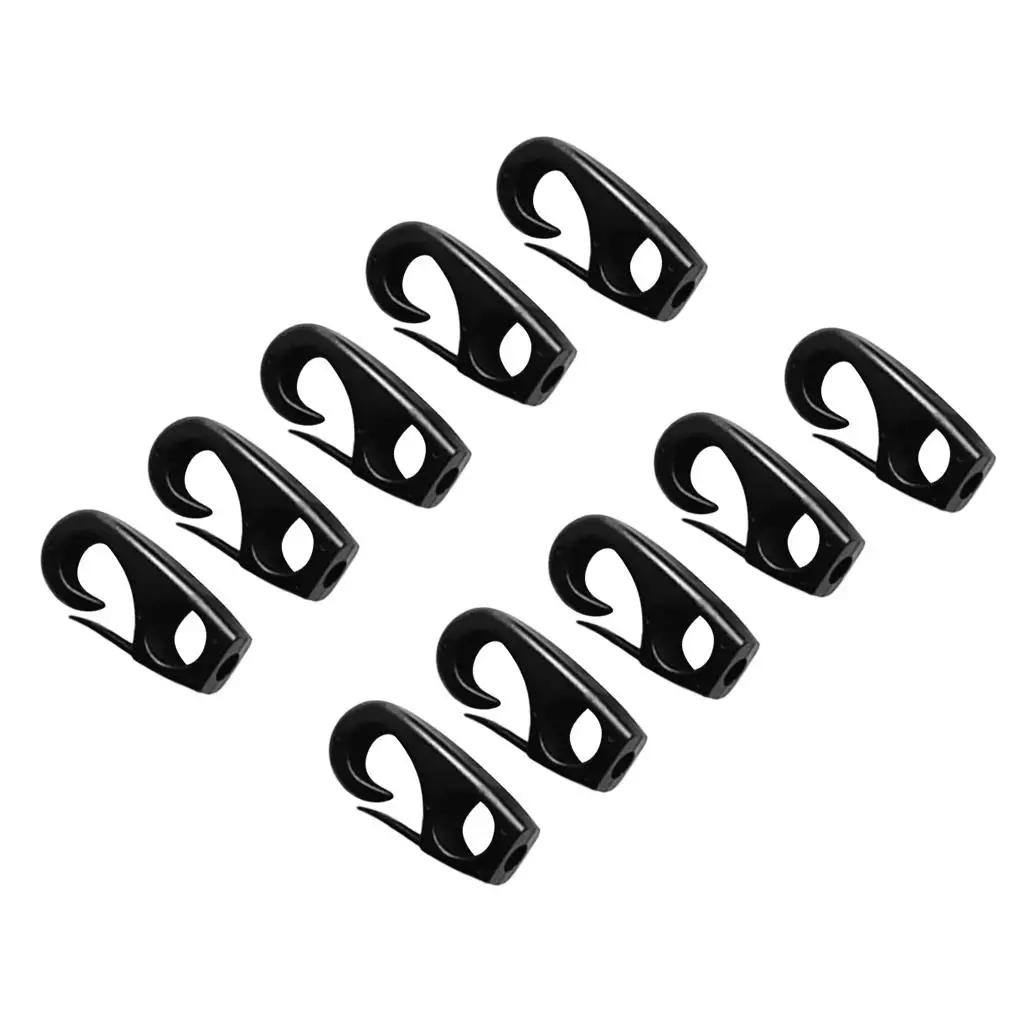 7mm Cord Hooks - Shock Cord dix Pack - Boating Camping Auto Outdoor