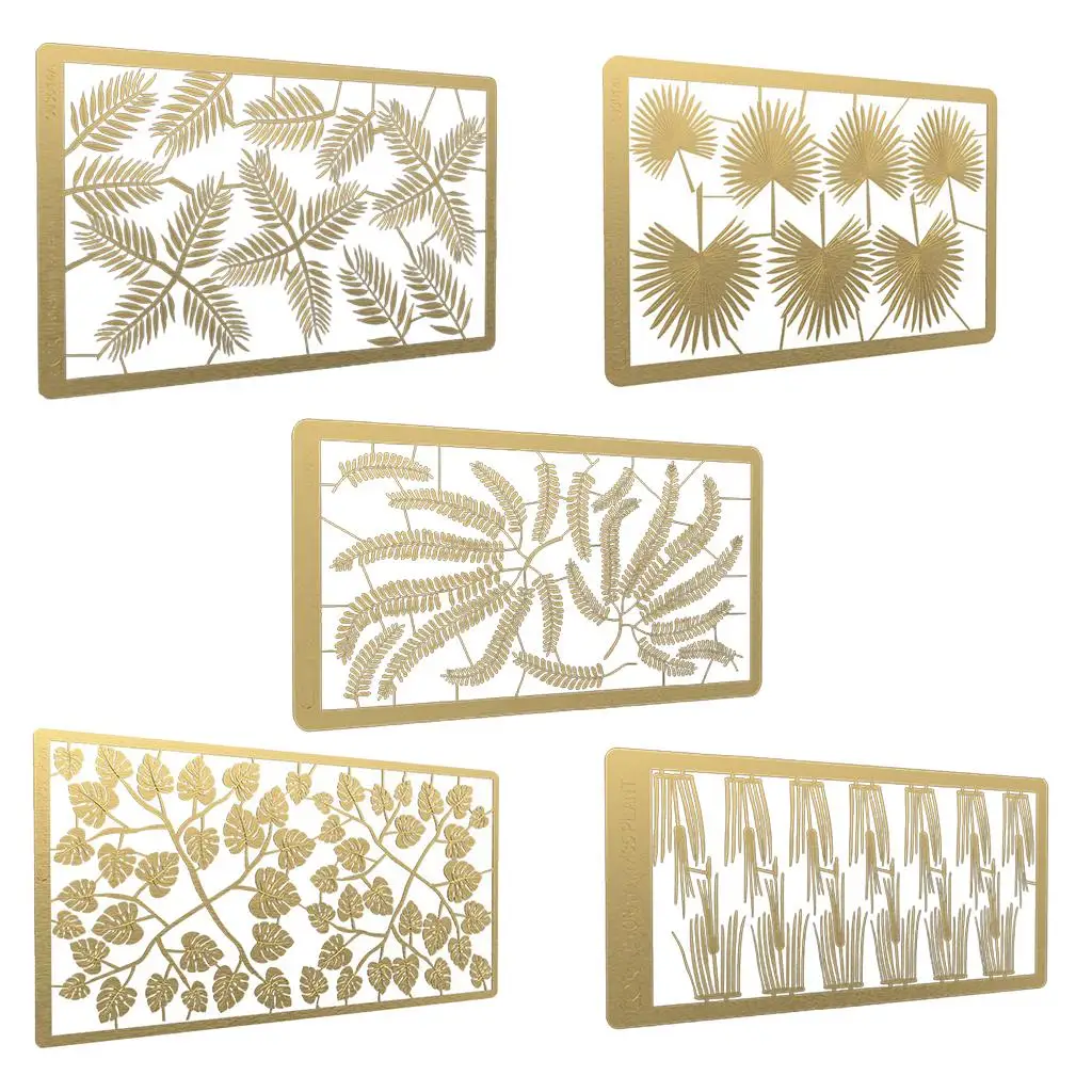 DIY Model Leaves Painting Tools Stenciling Template Leaf Pattern Painting Plate Decoration Building Supply Crafts Accessories