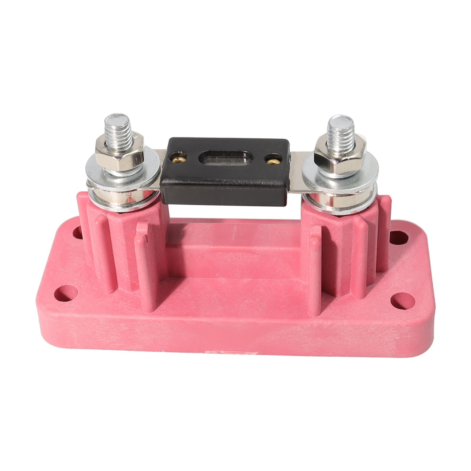 Mini Anl Fuse Holder Reusable 500A Audio Fuse Holder Audio Amplifier Anl Fuse Holder for Car Ships Truck Buses Marine Boat