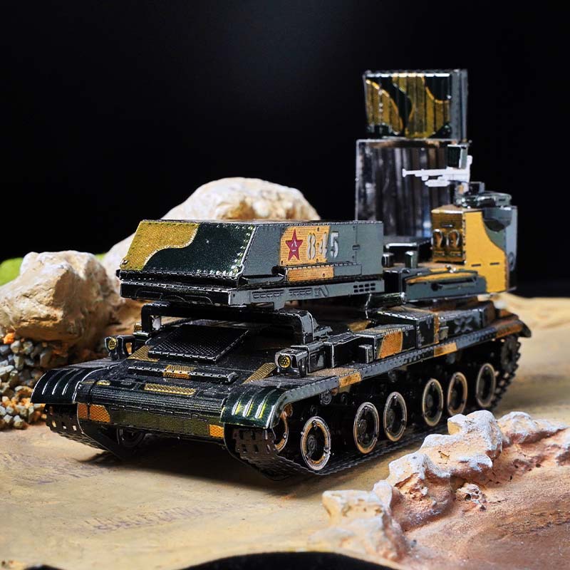 Tarnung mlrs diy 3d metall puzzle chinesischer raketen werfer hand zusammen gebaute modell kits puzzle spielzeug für erwachsene geschenke – Detail 1