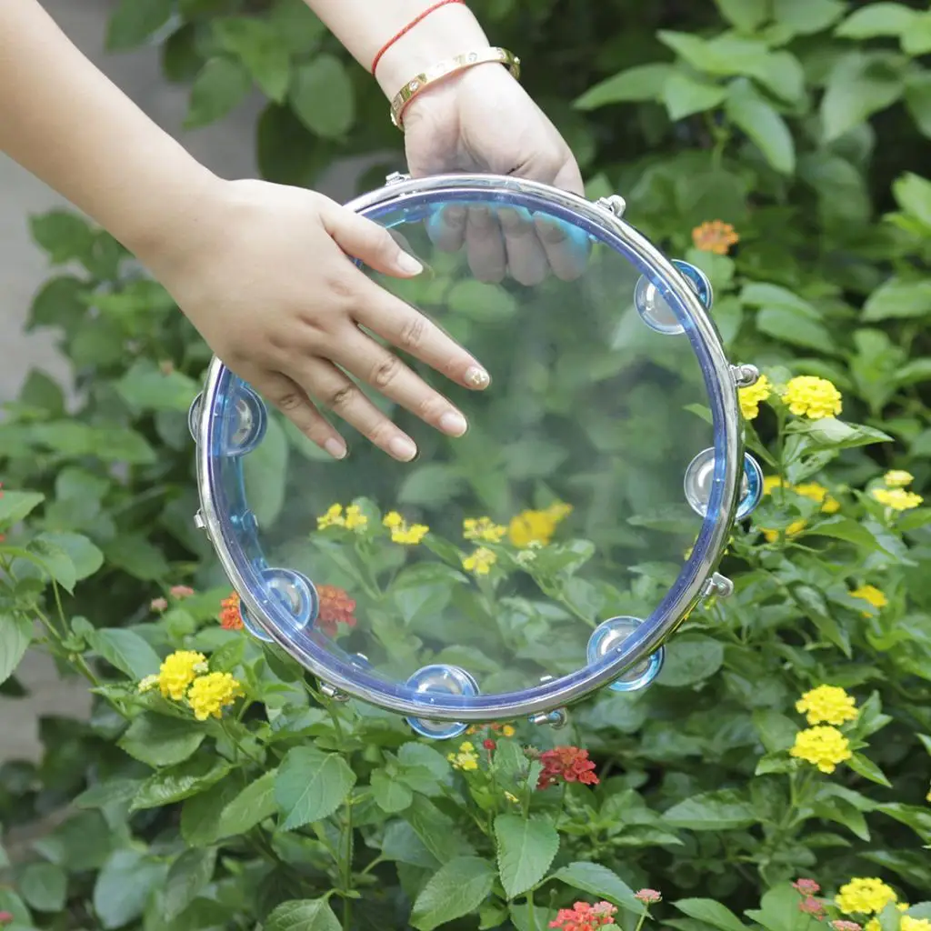 Tambourine with 6 Pairs of , for Any Party, Dance 268x268x55 Mm