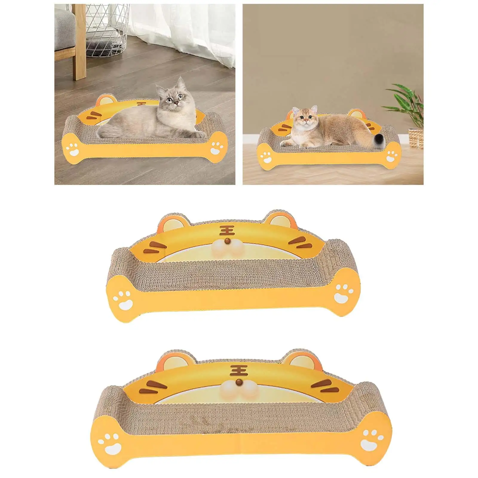 Cat Scratcher Pad Nest Bed Cat Lounge Cat Scratcher Board Grinding Claw Corrugated Paper Protect Furniture Tear Resistant