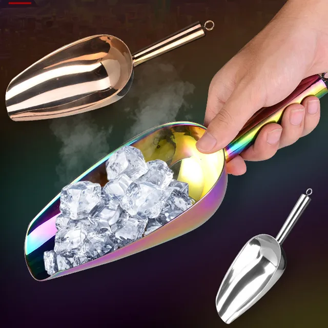 Ice Scoop For Ice Machine Long Handle Space Saving Portable Ice Scoop  Refrigerator Scoop Foldable Safe Ice Scoop For Bars - AliExpress