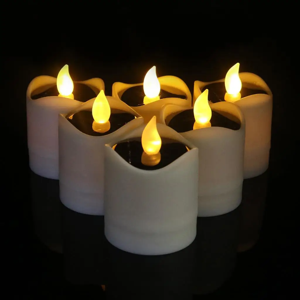 LED Tea Light Candles, Battery-Powered Unscented LED Tealight Candles,