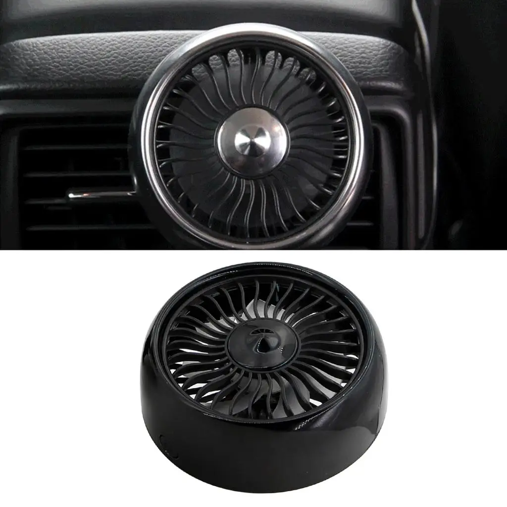 Vehicle Car  Oscillating Fan 3- Water USB Rechargeable