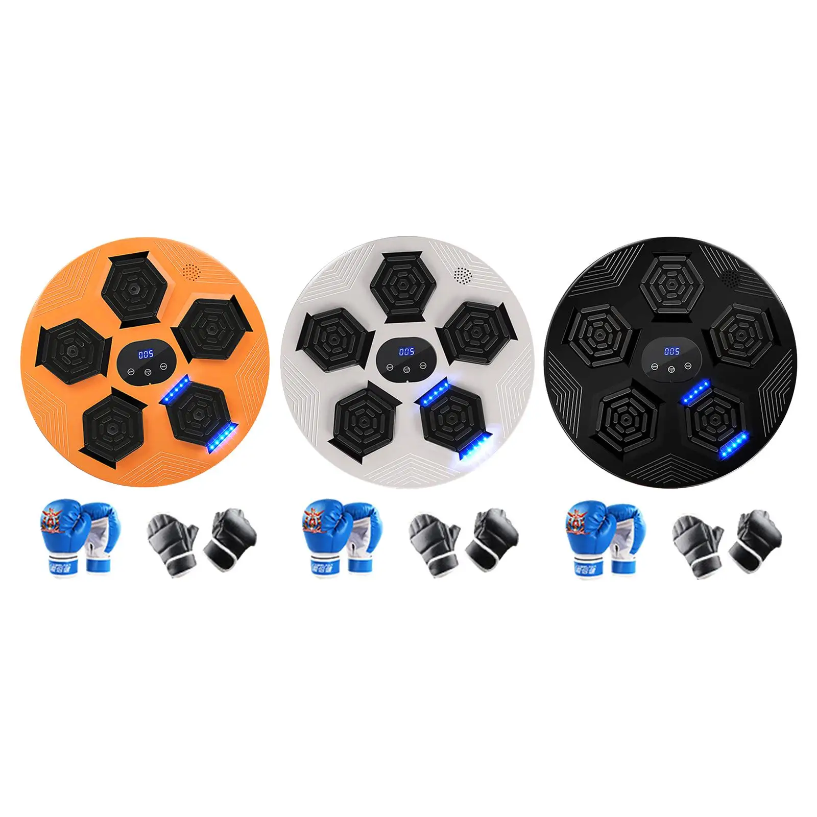 Music Boxing Machine Sports Martial Arts Electronic Wall Mount Adults Kids Musical Target Improves Agility Reaction Times