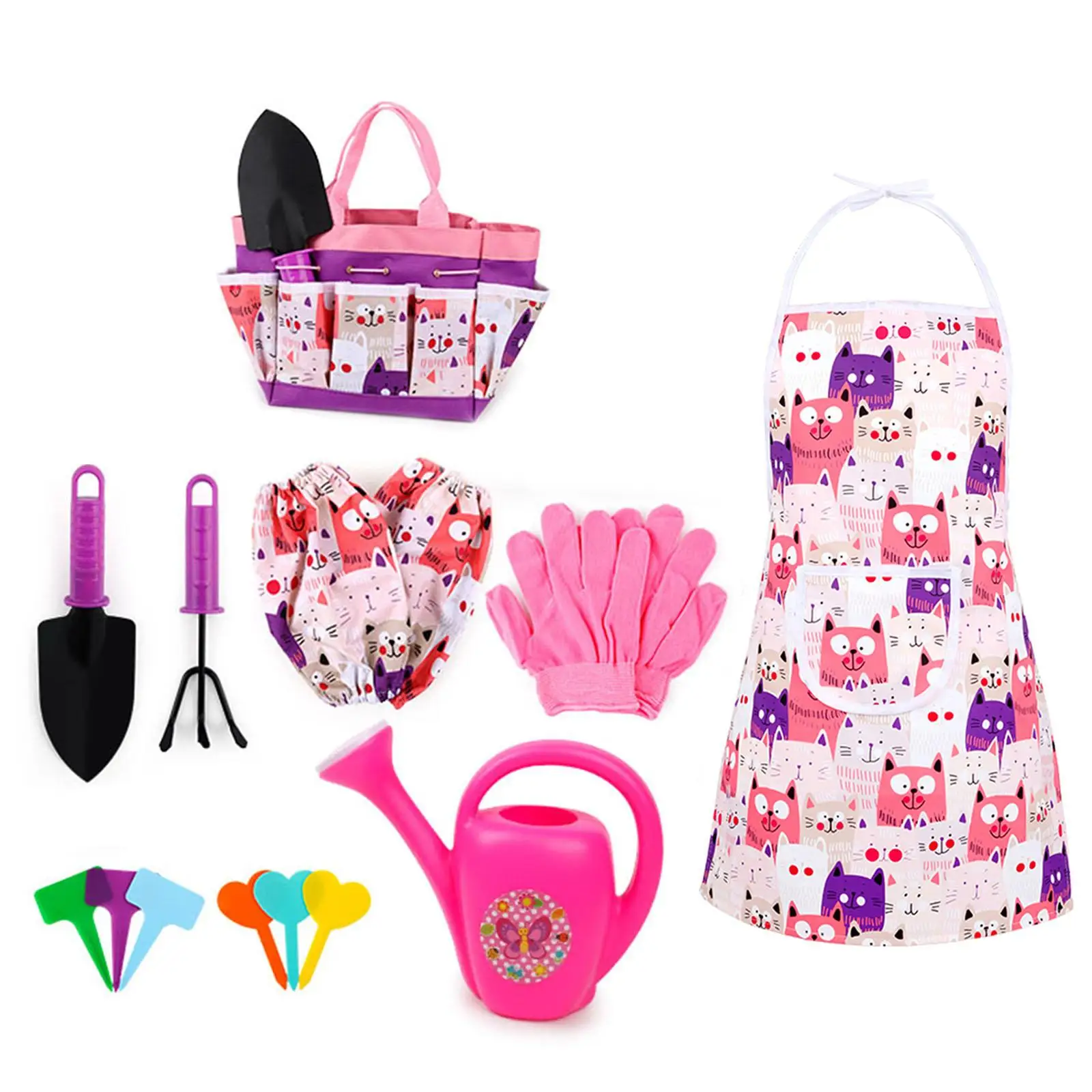 Kids Gardening Tool Hand Tools with Bag Sand Pits Toys for Child Toddlers