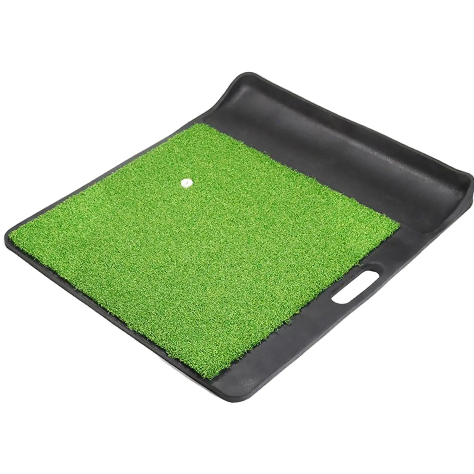 Portable Golf Hitting Mat,   Heavy Rubber Base with Handle with Ball Tray Golf  Turf Mat for 