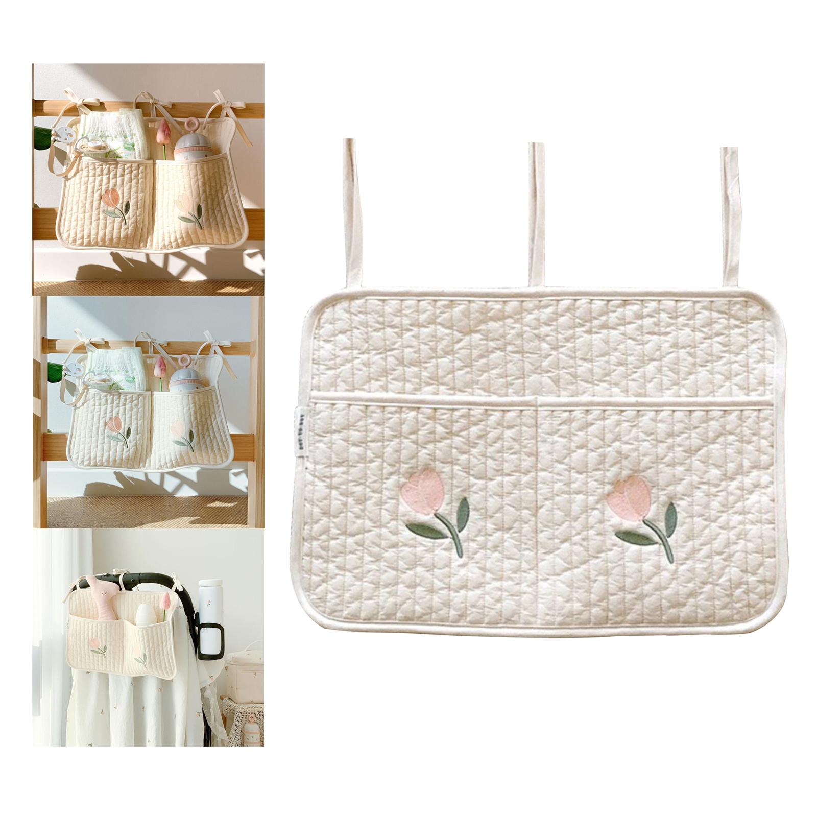 Baby Diaper Bag Put Up Storage Pouches for Bed Storage Bibs Put UP Diaper Tulip Large