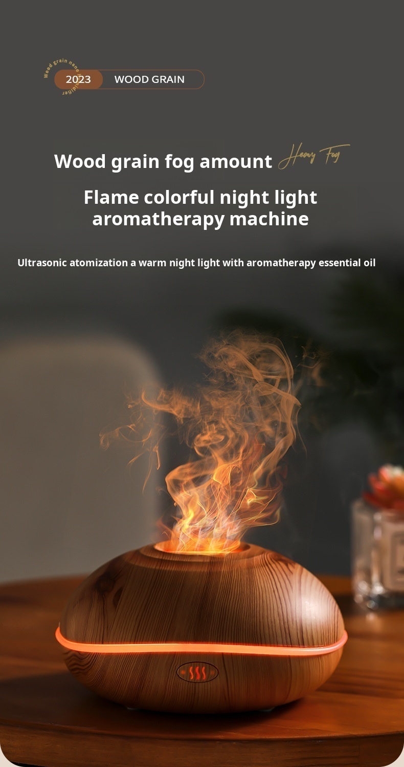 Title 1, 7 farben Feuer Flamme holzmaserung aromatherapi...