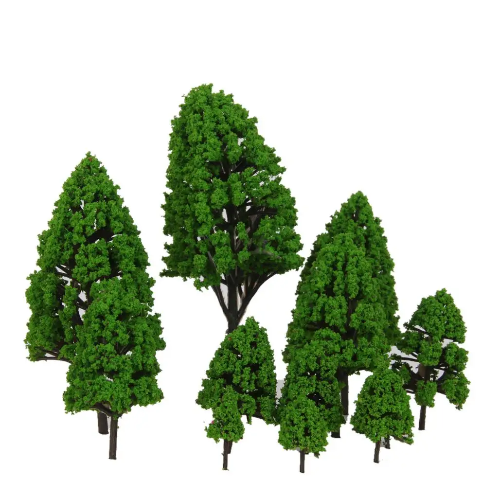 12pcs Model Tree Diorama Wargame Architecture Train   Trees