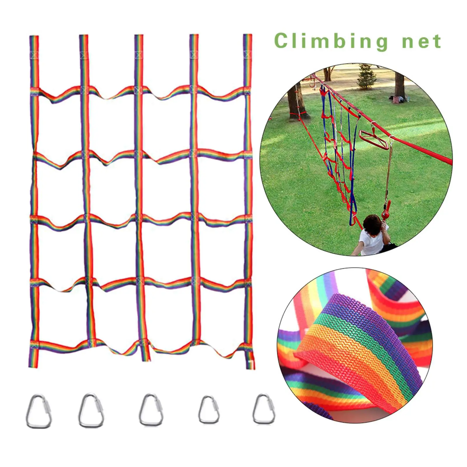 Nylon Children Climbing   Ribbon Net Playground Outdoor Sports Indoor/Outdoor