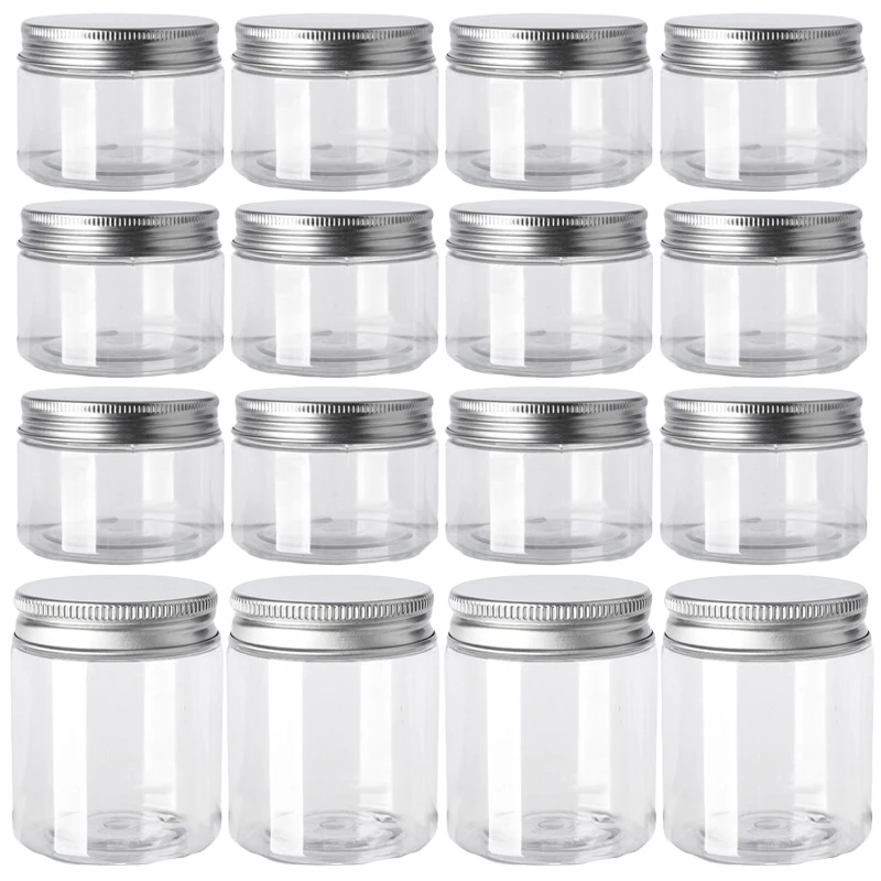 Best of 20 / 50Pcs 30 / 50 / 60 / 80 / 100 / 120ml Empty Plastic Clear Cosmetic Jars Travel Bottle Pot Food Storage Jar Makeup Container Sample Pot Reviews & Tips