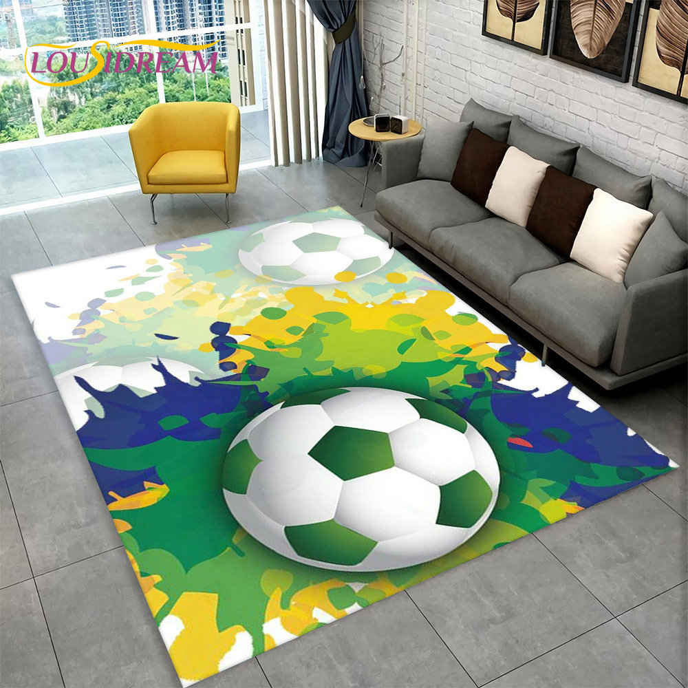 tapis de terrain de football bande pour chambre décor de paillasson de salle de tapis de sol antidérapant pour enfants